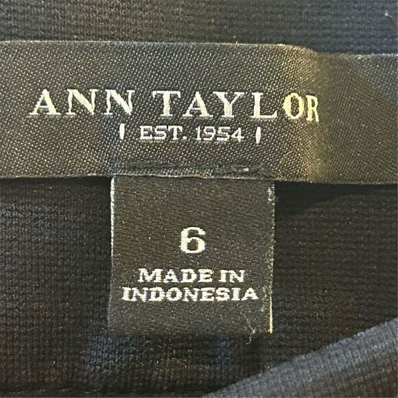 Ann Taylor Women's Black Side Zip Dress Pants Size 6 Business - Picture 7 of 10